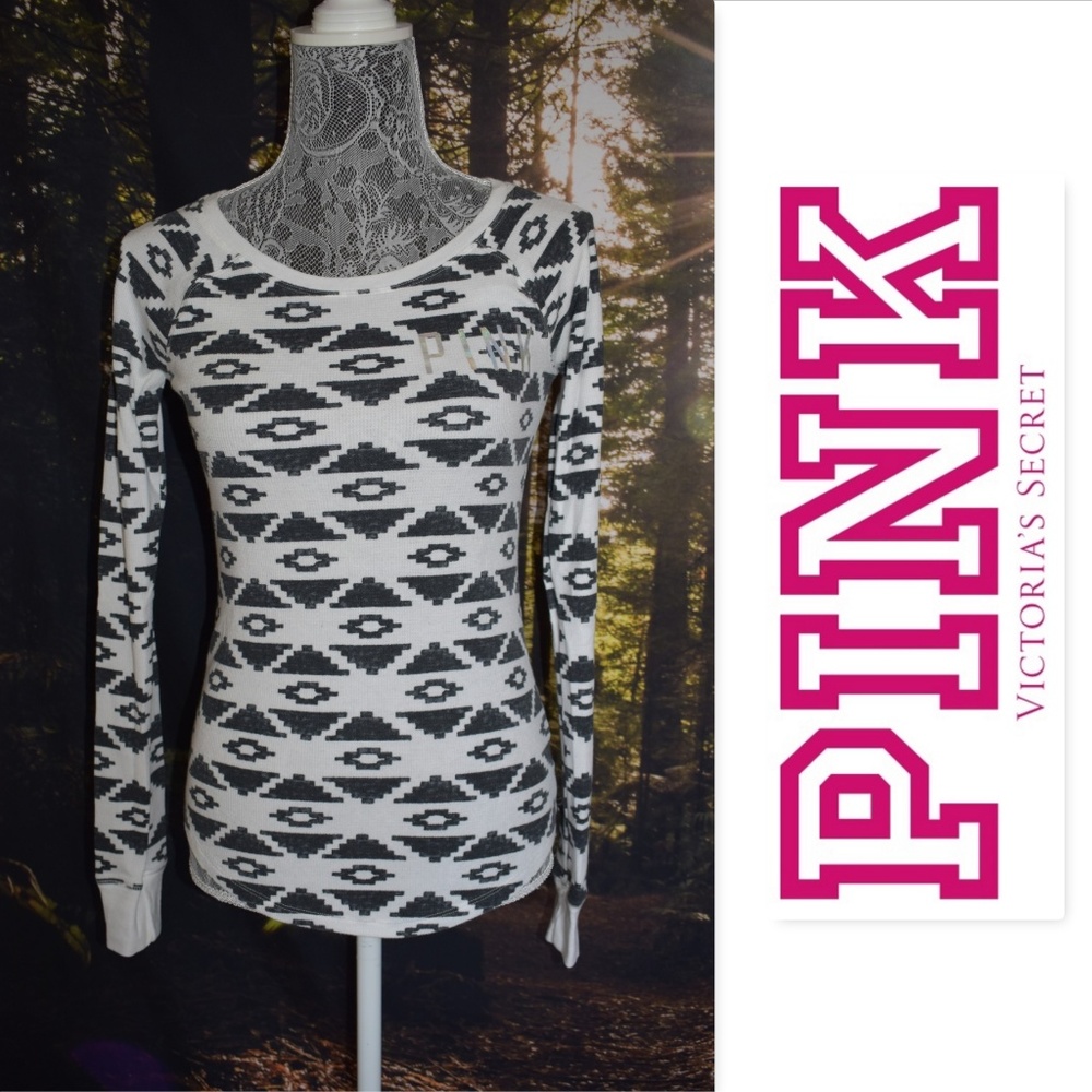 V.S. PINK B&W Geo Patterned Thermal